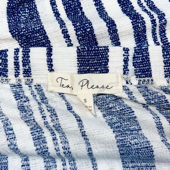Tea, Please Women’s Striped Off-Shoulder Blouse | Size S - Picture 3 of 3
